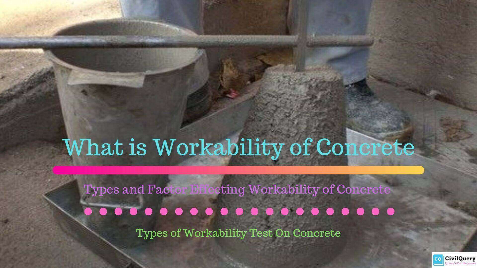 workability of concrete