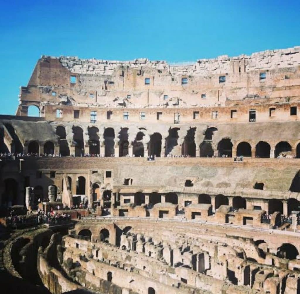 The Colosseum at Rome, Italy